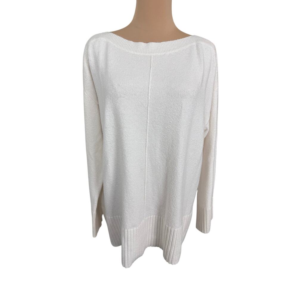 Loft Ivory Oversized Sweater  Medium *small flaw*